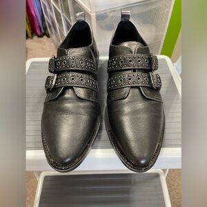 Bleecker and Bond studded leather loafers Women’s Size 10